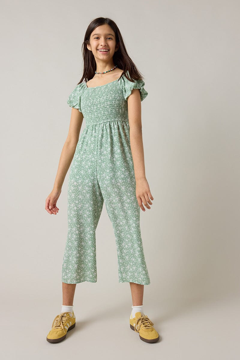 Hello Franki Katherine Crop Printed Jumpsuit for girls
