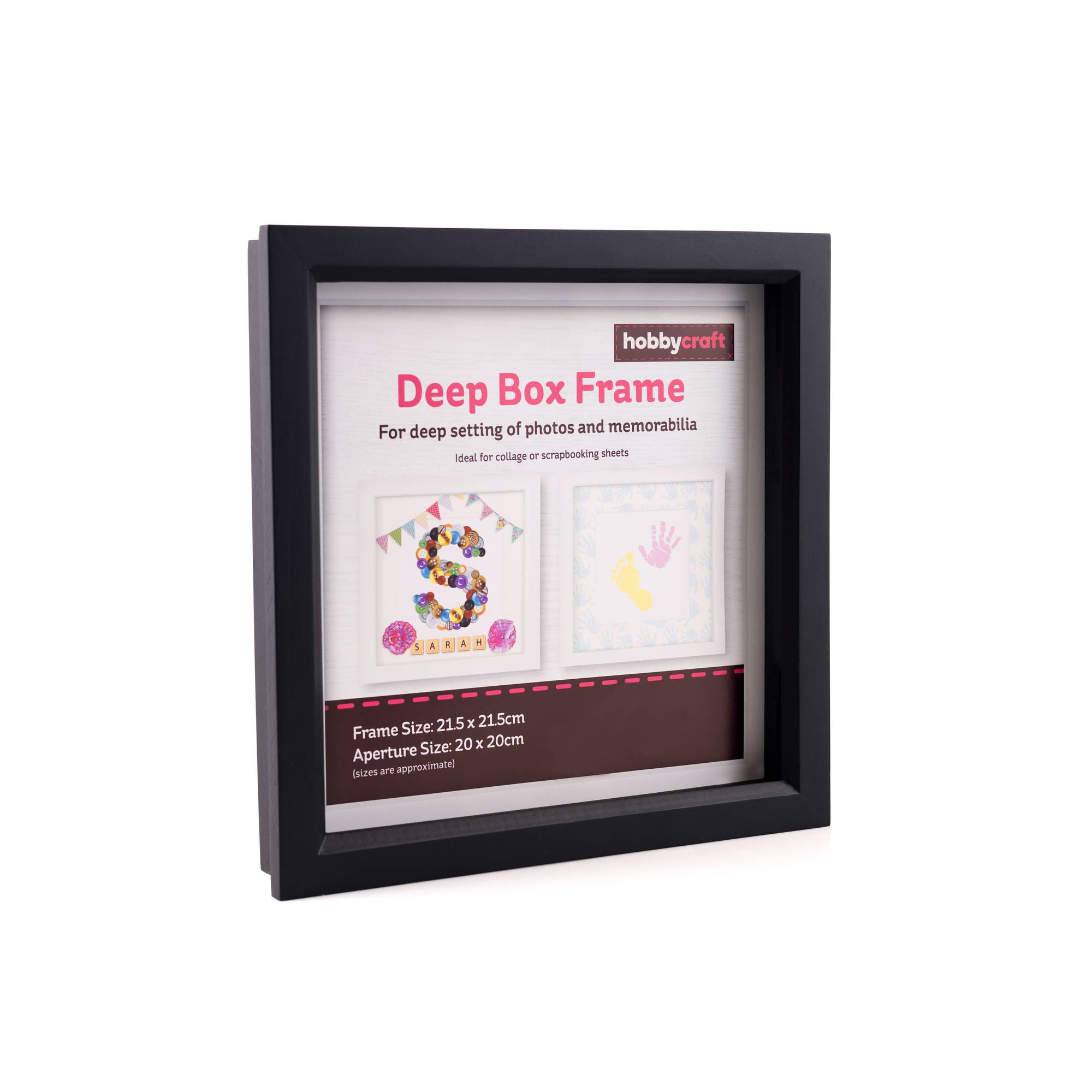 Black Deep Box Frame 20cm x 20cm