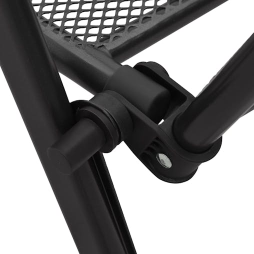 NNEVL Folding Mesh Chairs 4 pcs Steel Anthracite