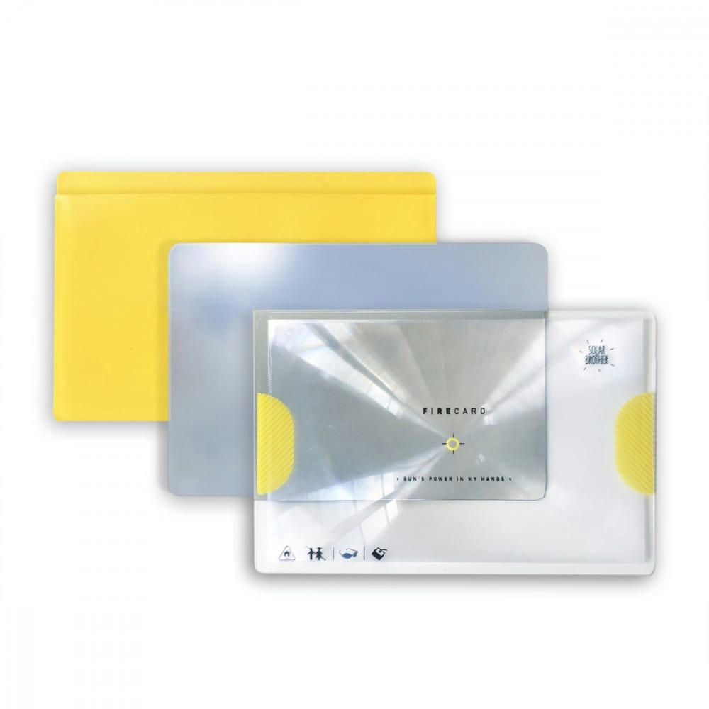 - Miroir et allume feu solaire plastique argent