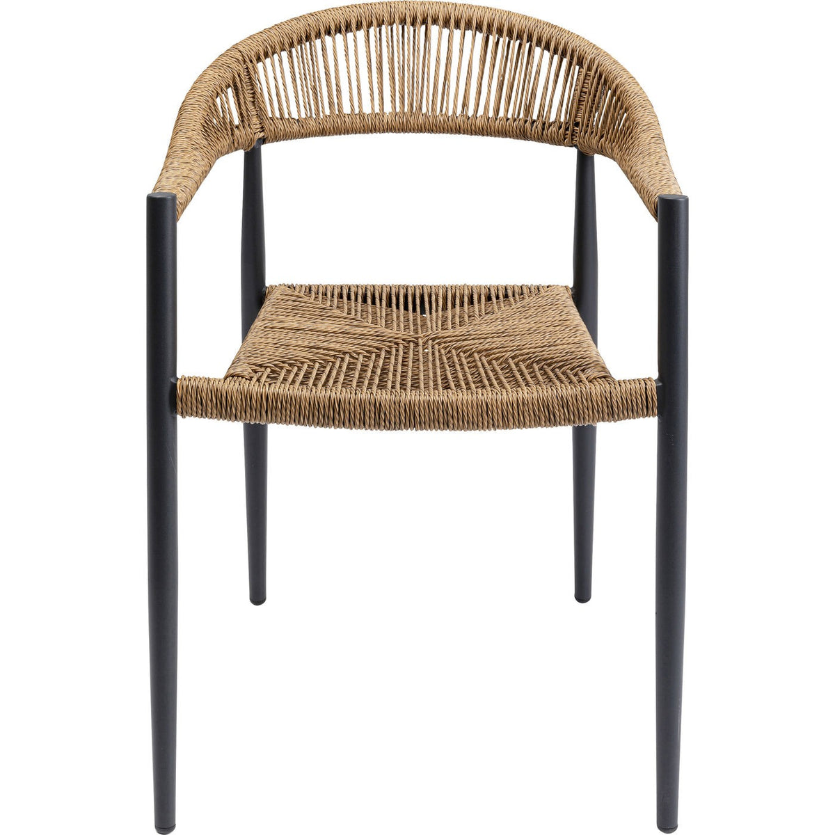 Kare Design Tuinstoel met armleuningen Palma natuur