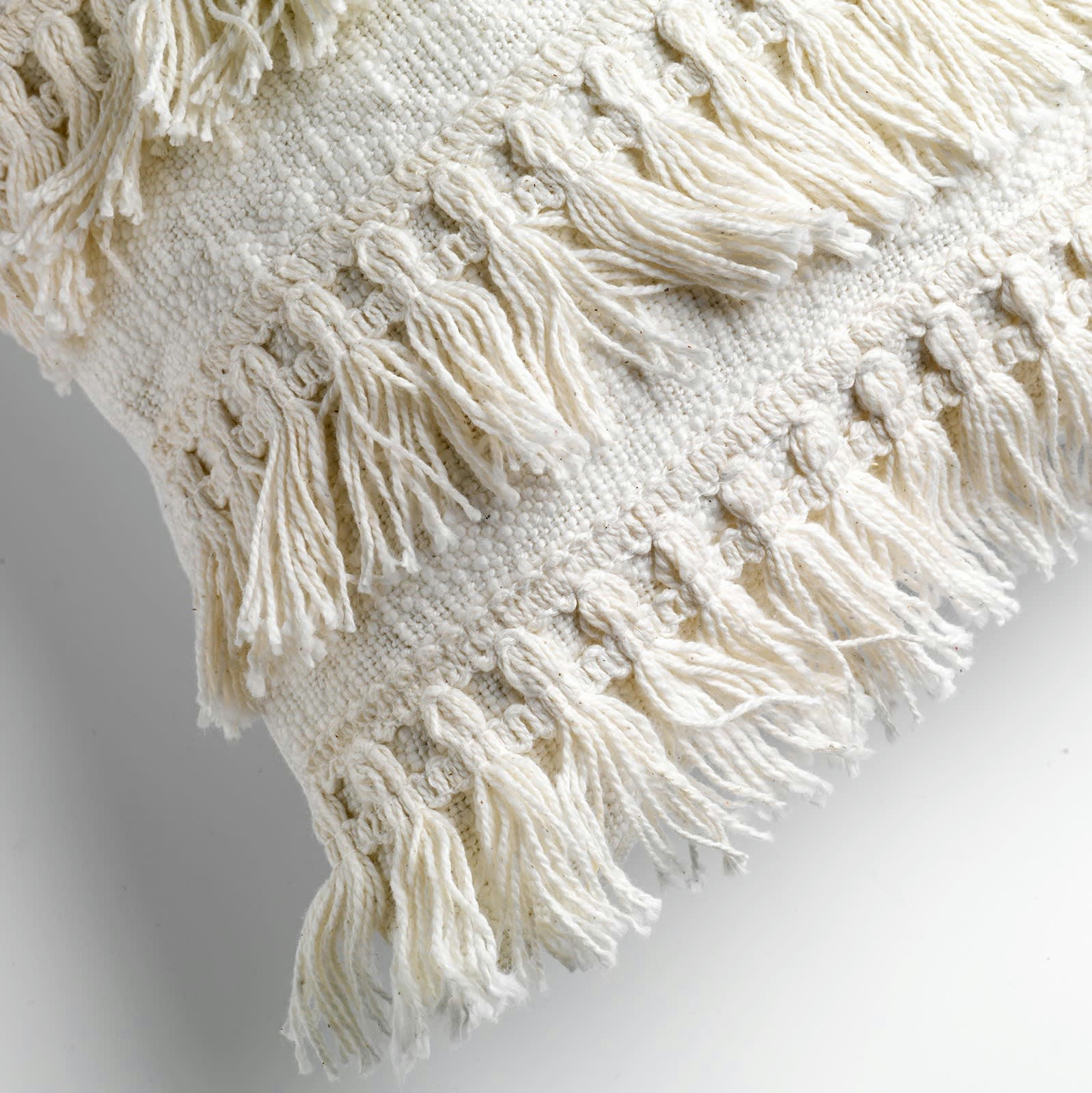 FARA - Housse de coussin blanc en coton-40x60 cm uni