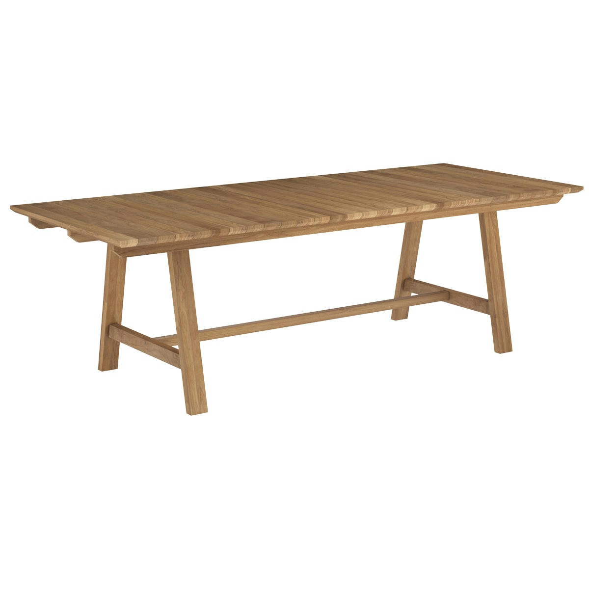 BUDI - Table de jardin 240 cm en bois de teck massif