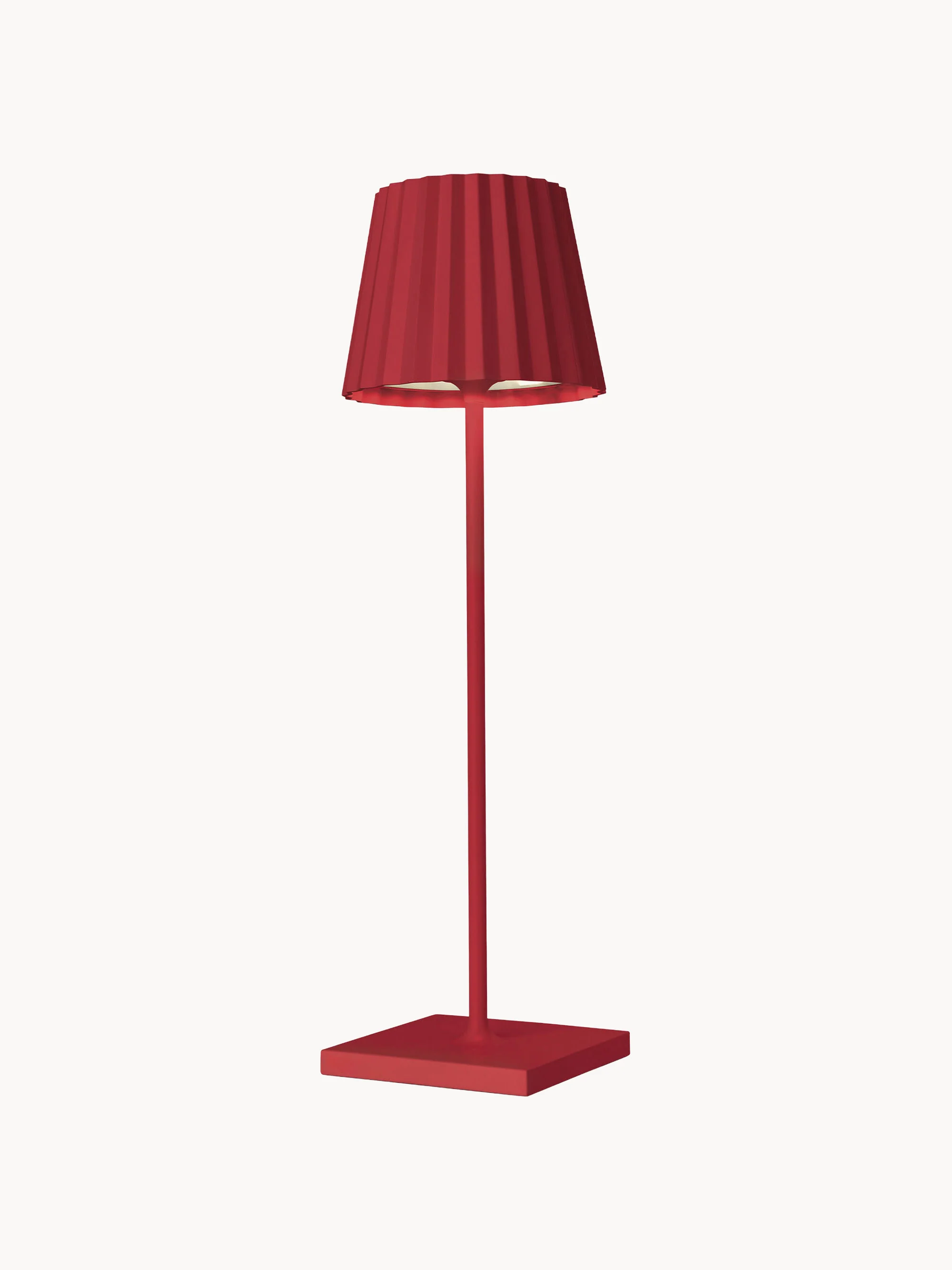 Mobile LED-Außentischlampe Troll RC, dimmbar