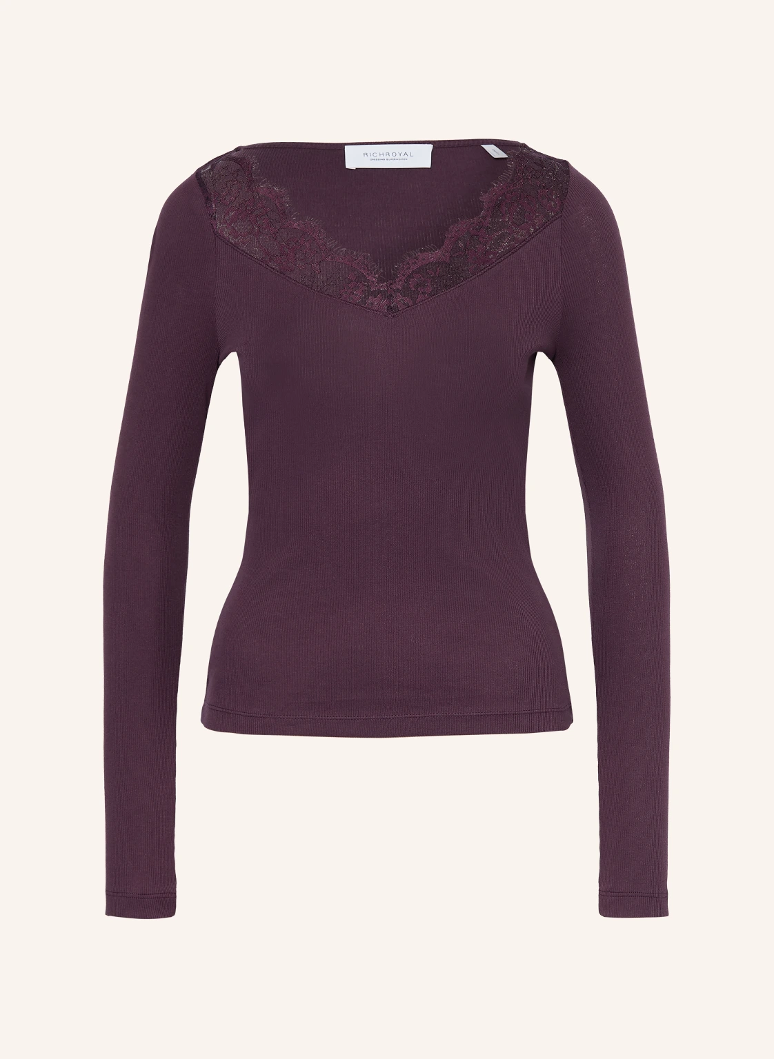 Rich & Royal Longsleeve mit Spitze