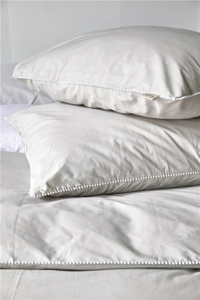 Walra - Dekbedovertrek Pretty Pom Pom - 200x220 - Naturel