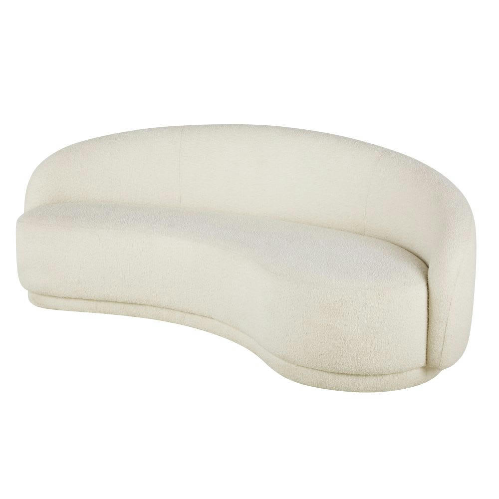 Dorset Business - Canapé professionnel 3/4 places à bouclettes écrues