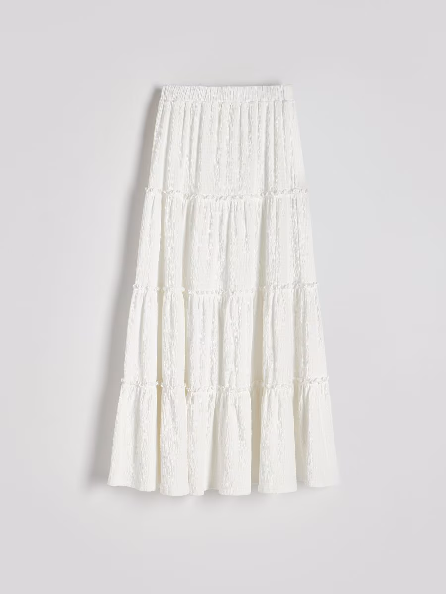 Maxi Skirt With Rufflesjupe Maxi