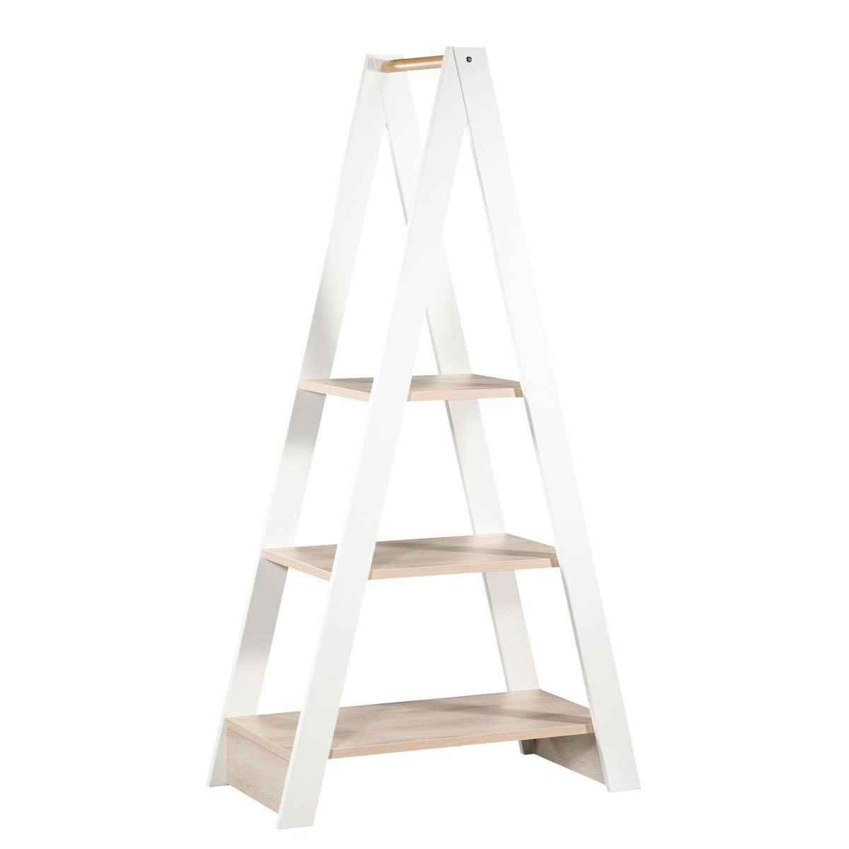 TIPEE - Etagère bibliothèque 170x90x45cm en bois blanc