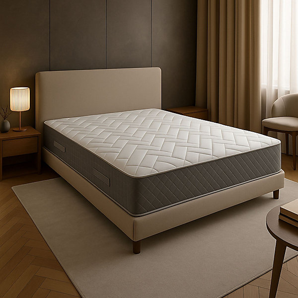 Matelas 140x190 - 21 cm - 7 zones de confort - accueil moelleux - soutien ferme - ideal pour usage quotidien - confort optimal