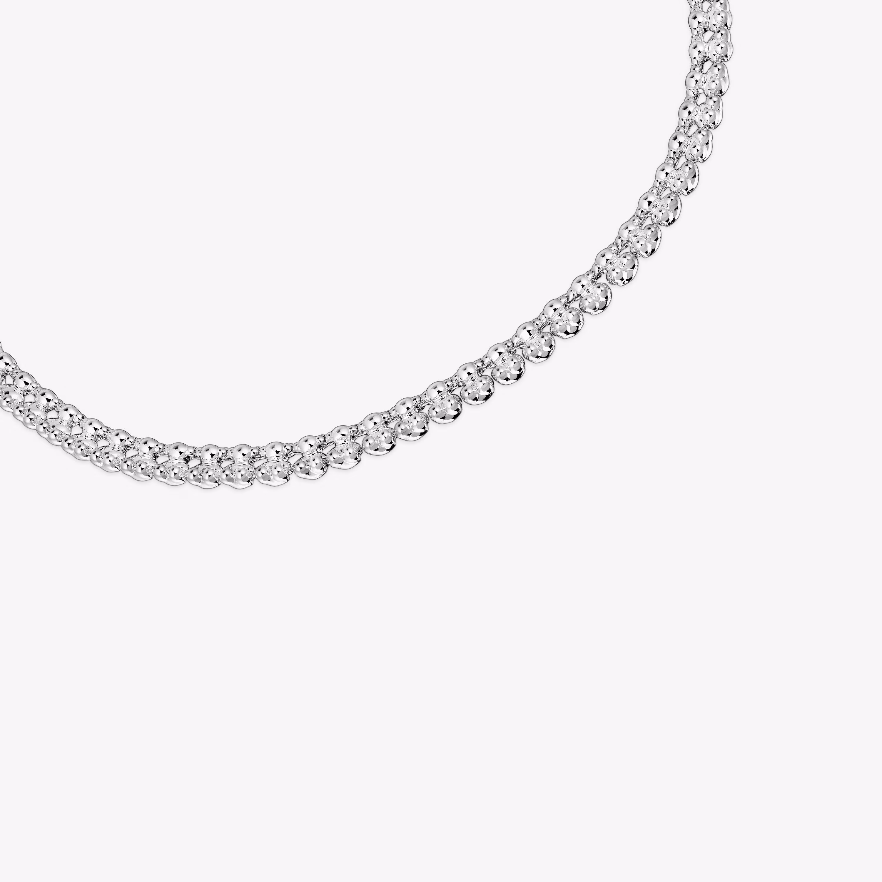 Collar corto de plata motivos oso Bold Bear