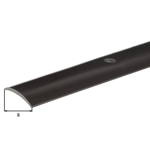 Übergangsprofil, schwarz, LxB: 900x3 cm