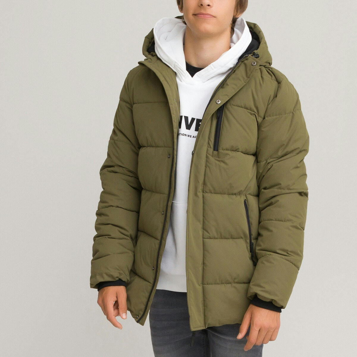 Doudoune chaude à capuche