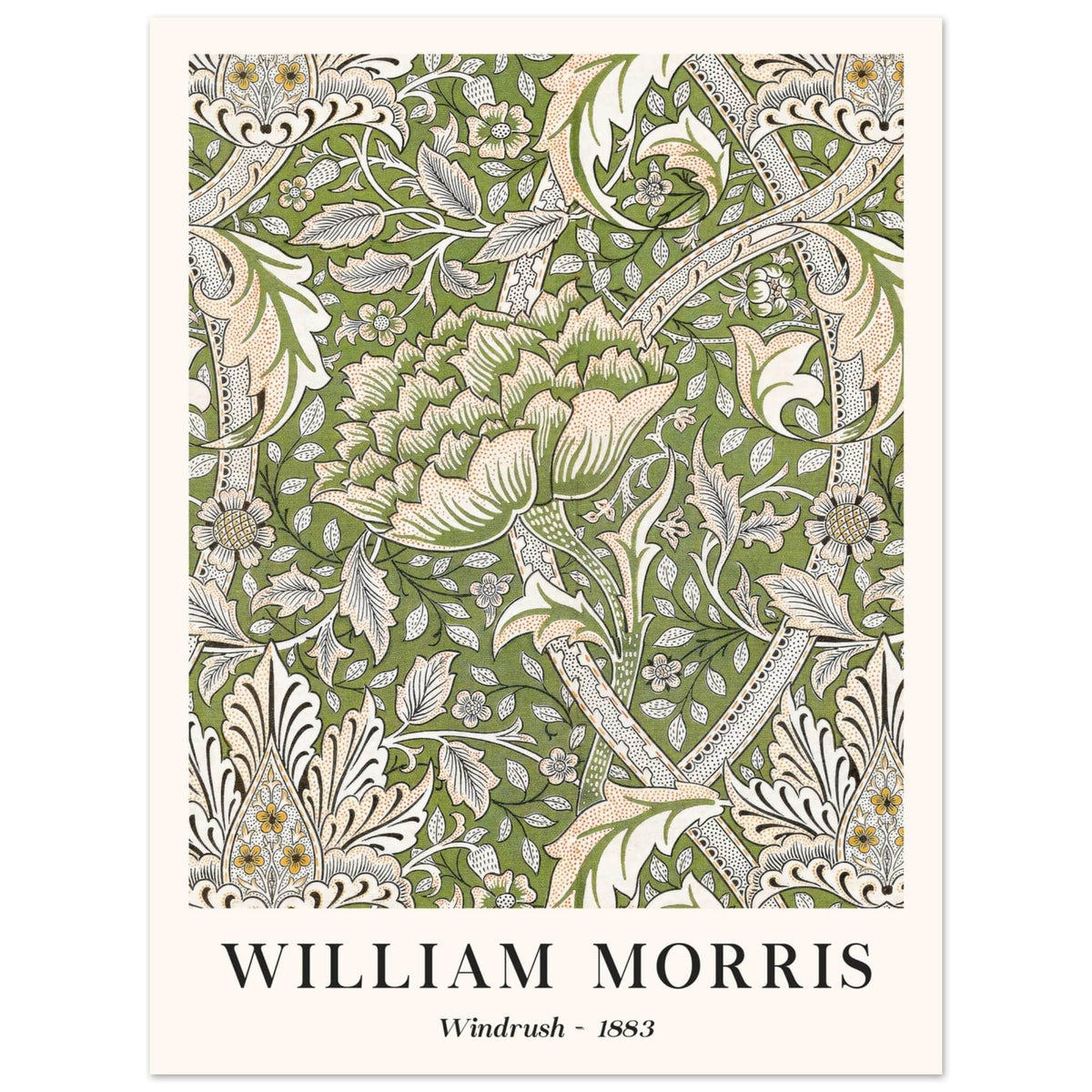 Artfulprints Poster William Morris - Windrush 1883  - 30x40 cm - Groen