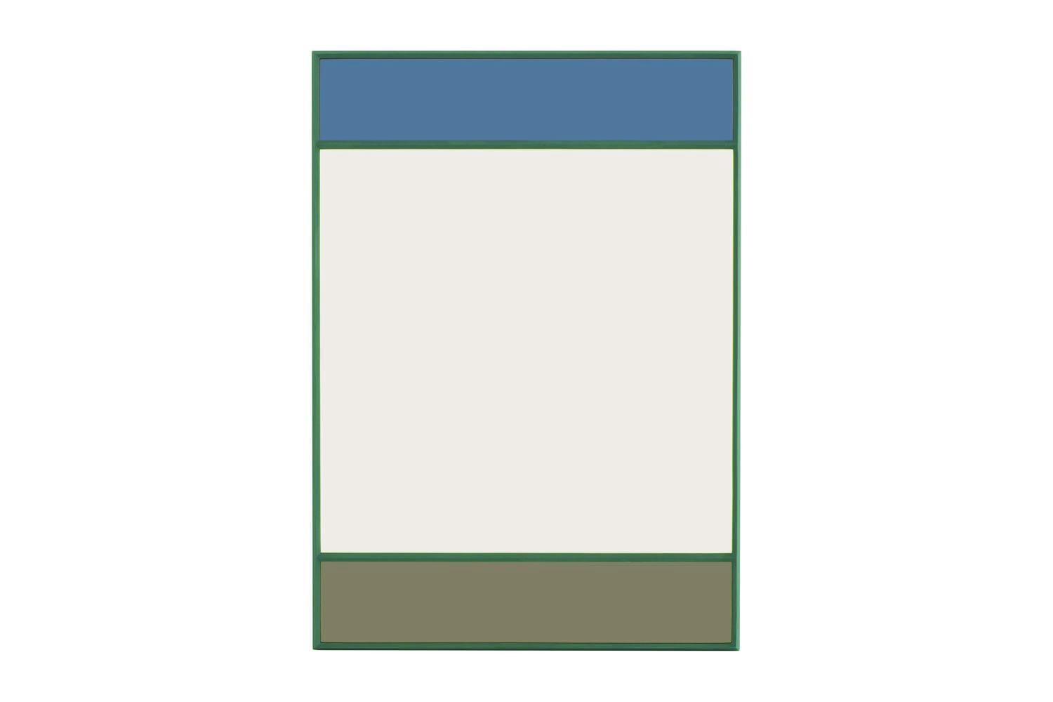 VITRAIL - Miroir vitrail rectangulaire vert 50x70cm