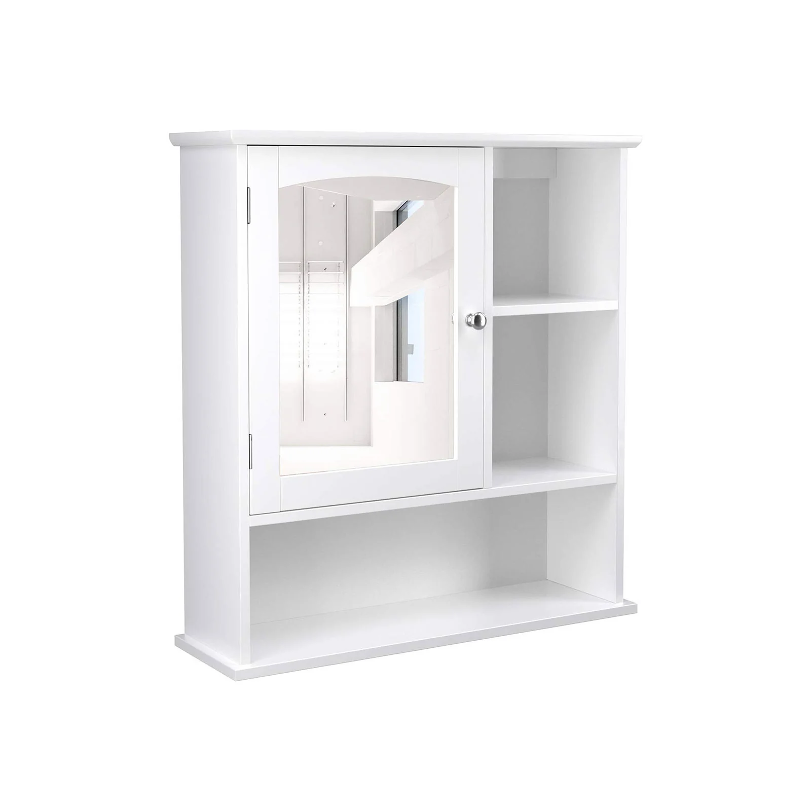 Placard mural miroir blanc