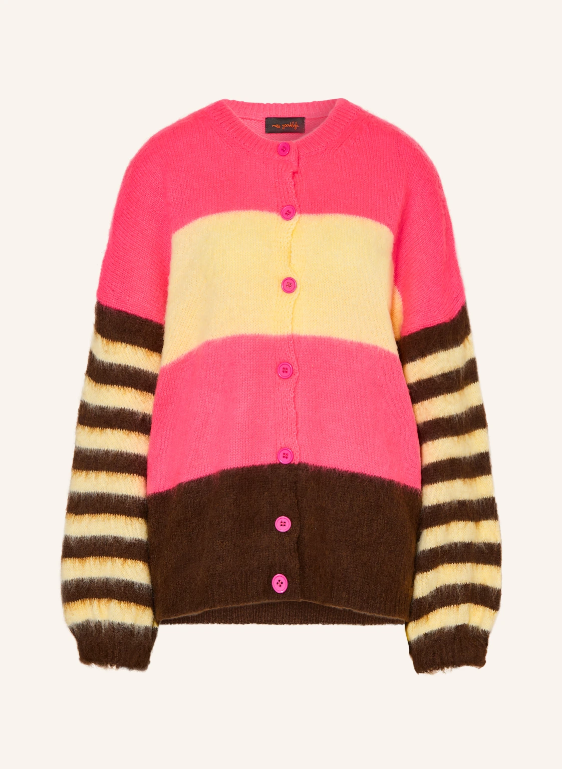 miss goodlife Strickjacke mit Alpaka