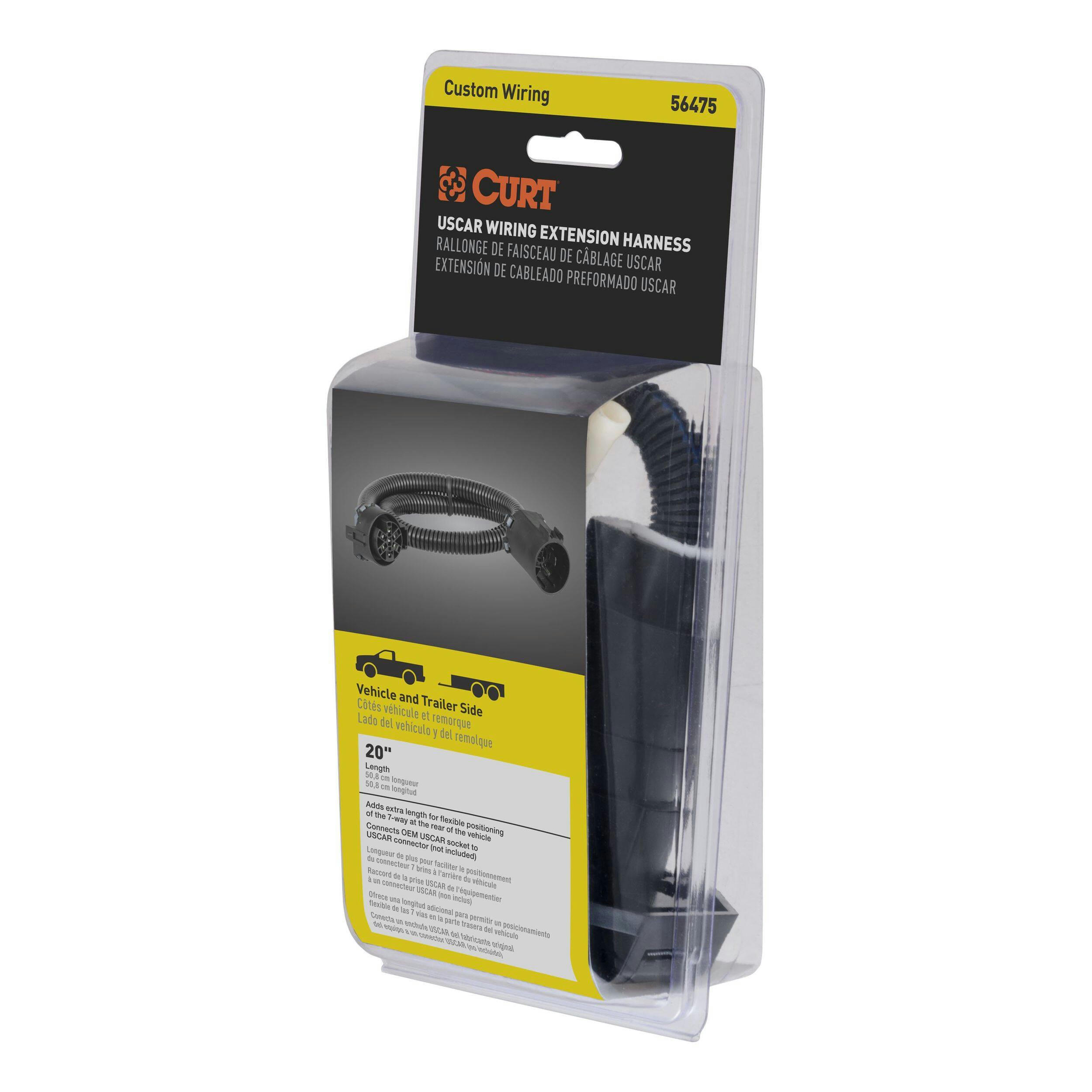 CURT 56475 USCAR Wiring Extension Harness, 24-in