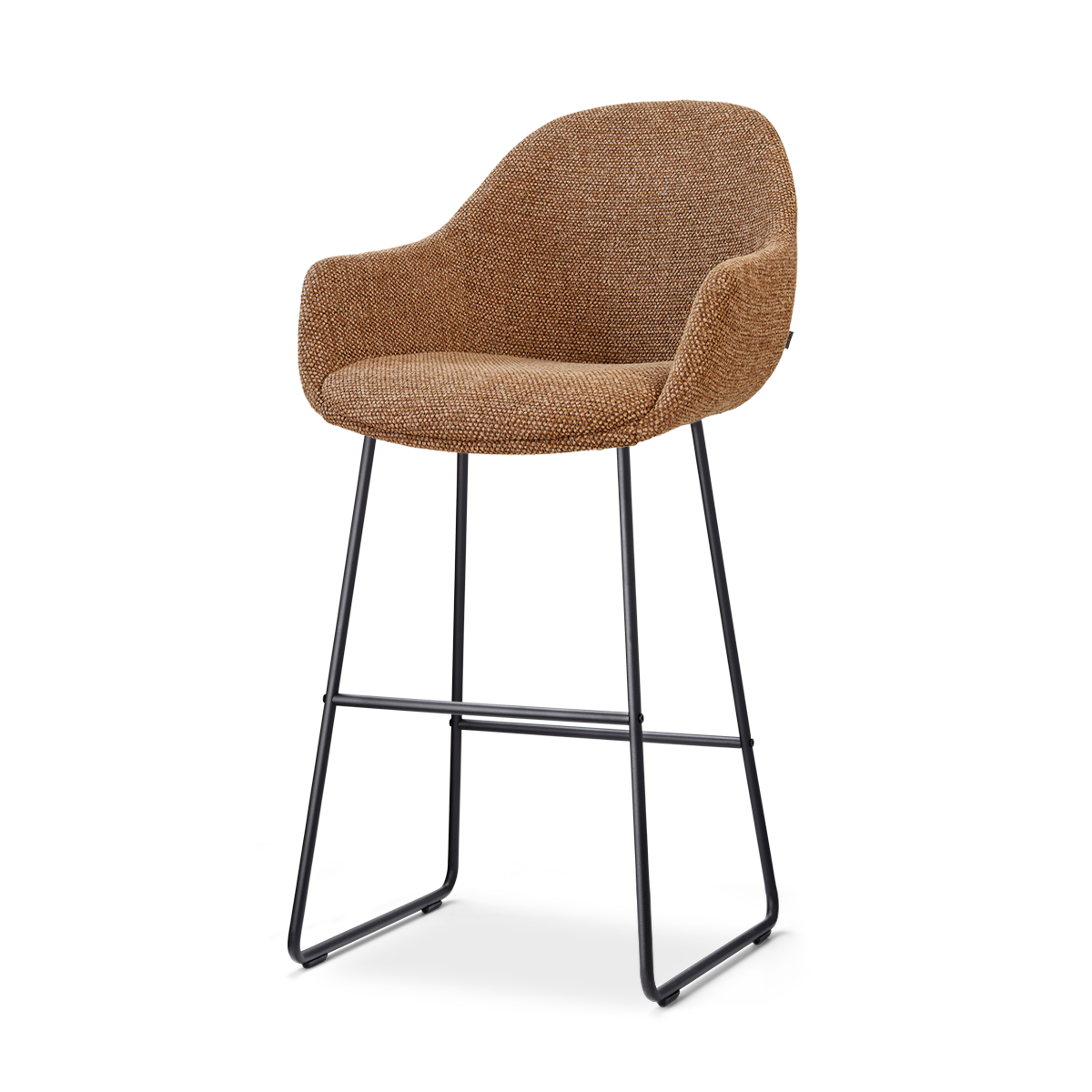 Nolon Nino-Mae barkruk bruin blend - zwart onderstel - 75 cm
