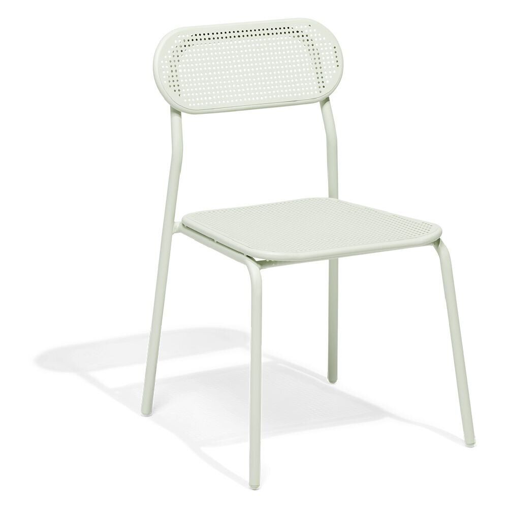 Chaise de jardin Faro empilable métal vert 48x52xH82cm
