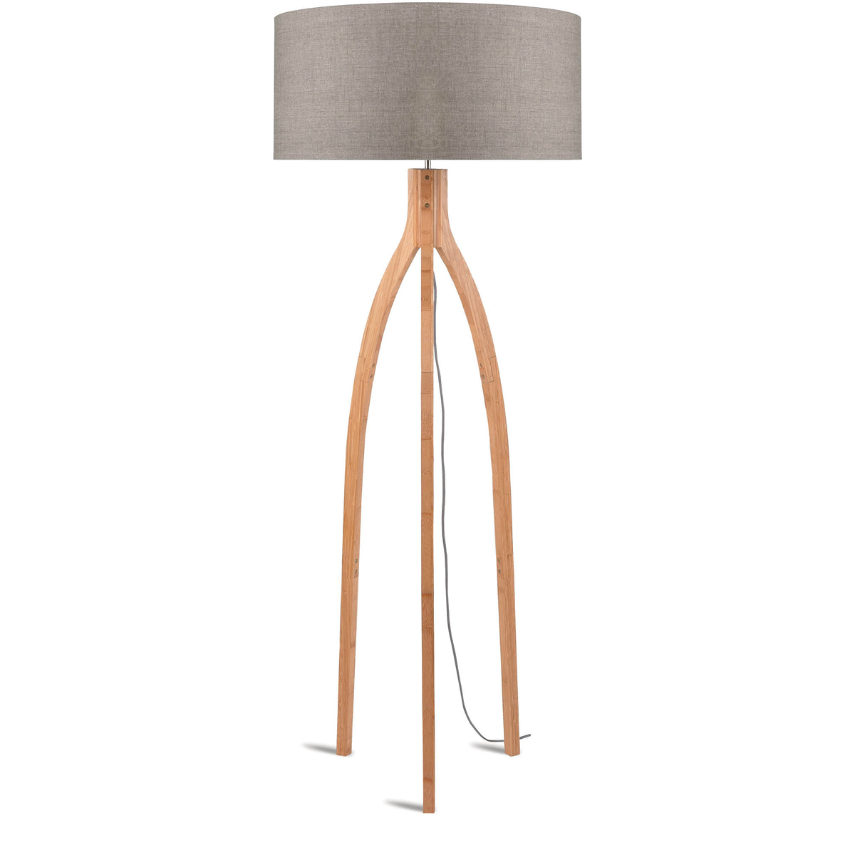 GOOD&MOJO vloerlamp Annapurna - taupe - Ø60cm