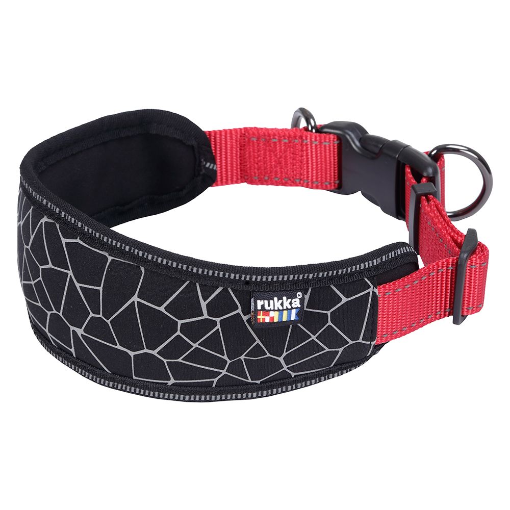 Rukka® Cube Soft collar, red / black