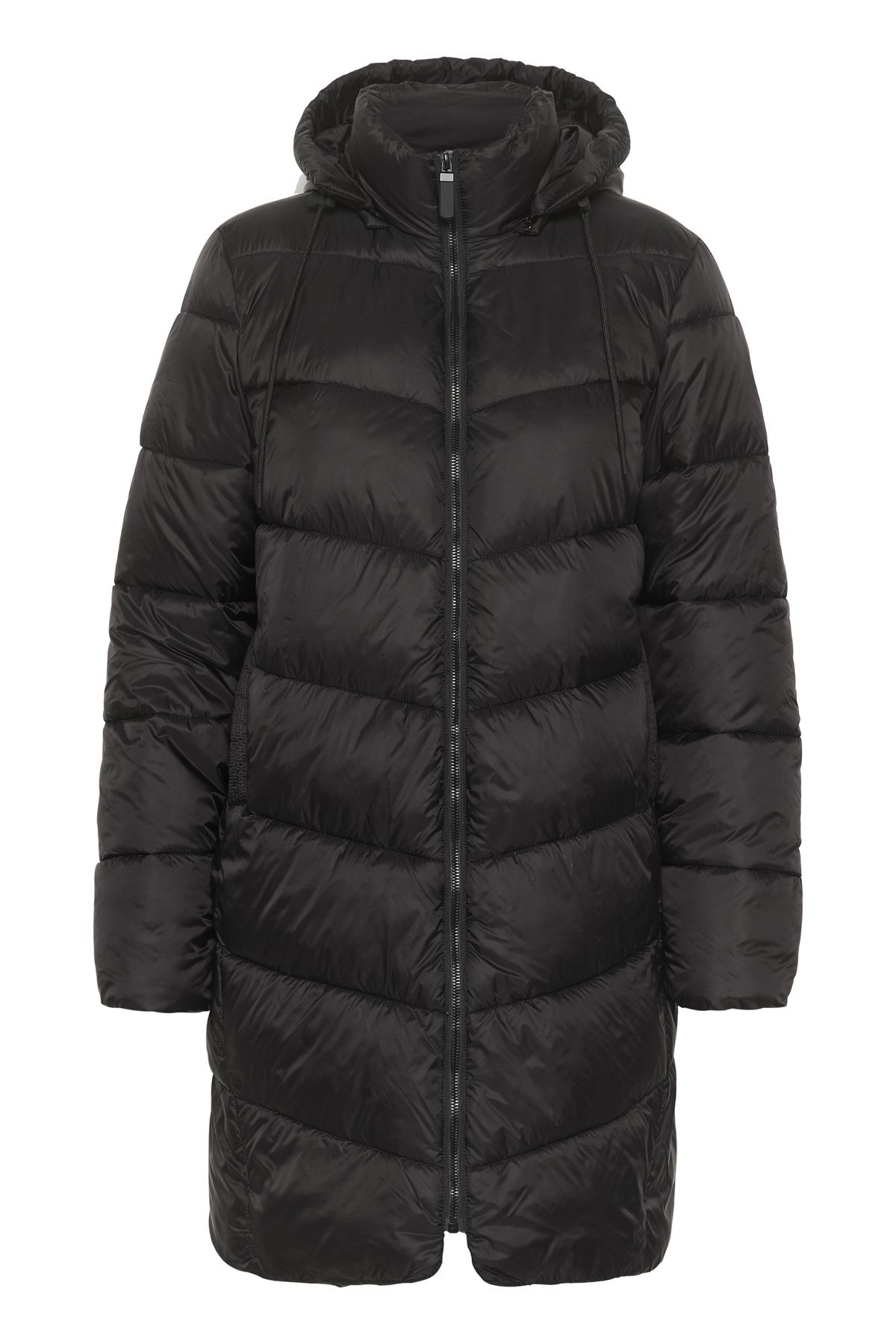Kaffe Susanne Hooded Zipper Puffer Coat