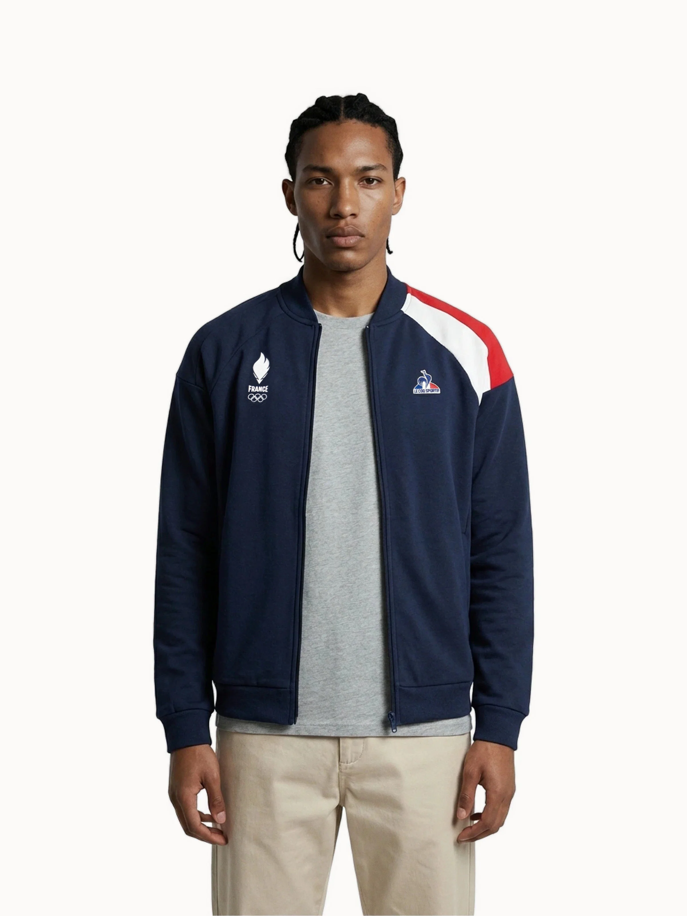 Veste zippée double face Equipe de France Olympique