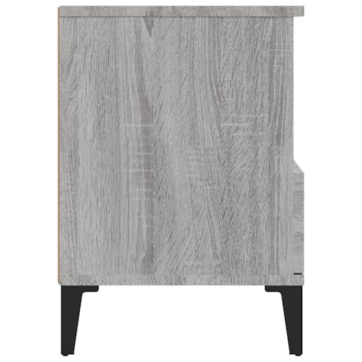 NNEVL Bedside Cabinets 2 pcs Grey Sonoma 40x35x50 cm