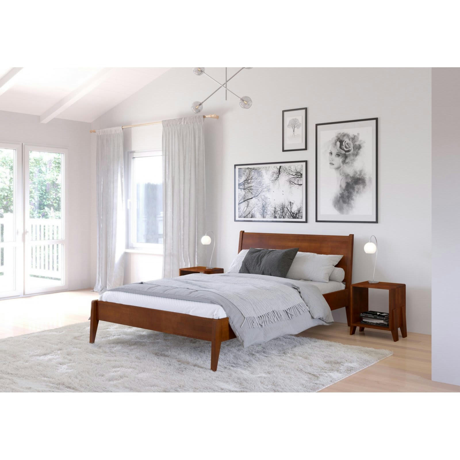 VISBY - Lit visby radom hêtre Bois Bois clair