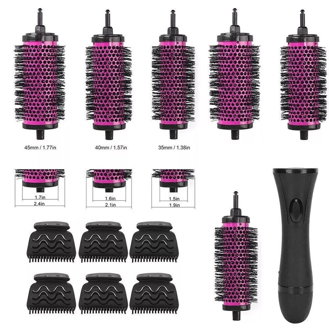 VOGREX Brush Set Comb Barrel Detachable Round Hair Styling Tool Set