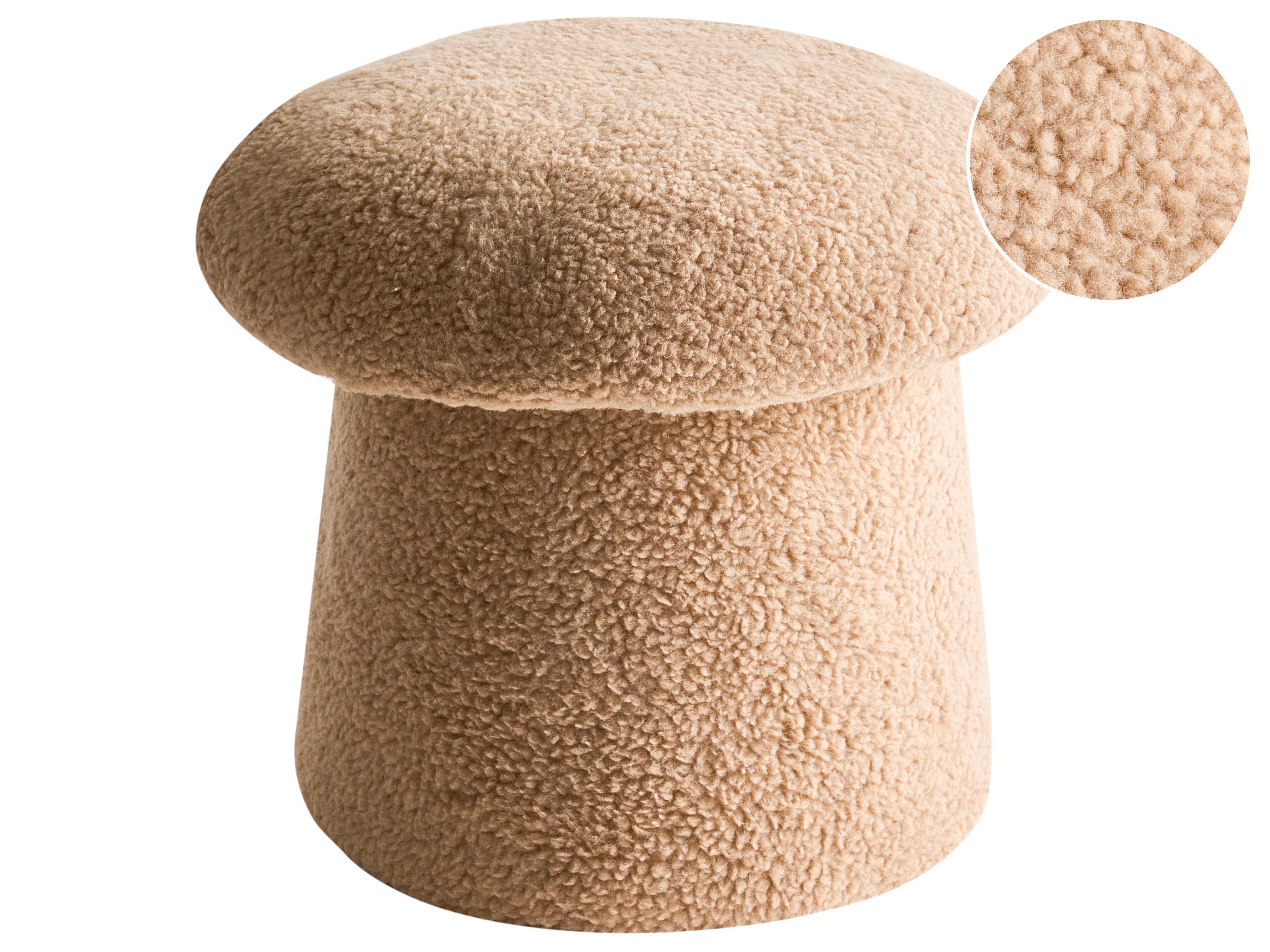 Pouffe EUFAULA Boucle Beige