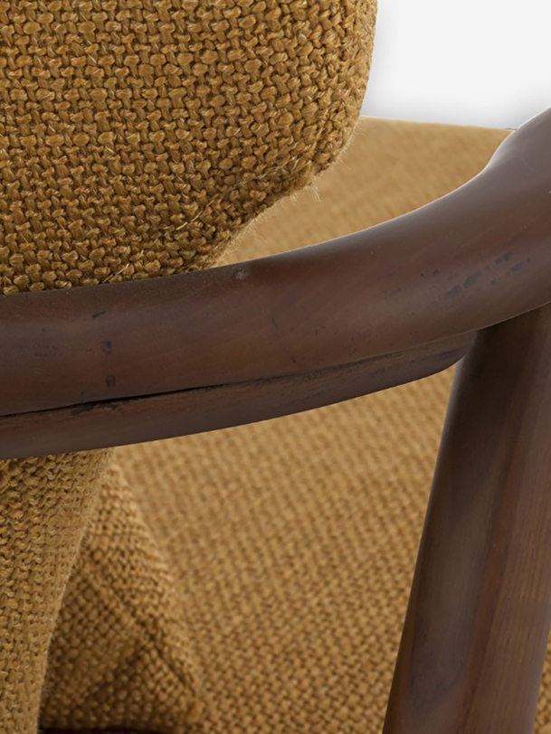 Fauteuil peggy ocre - polspotten ocre