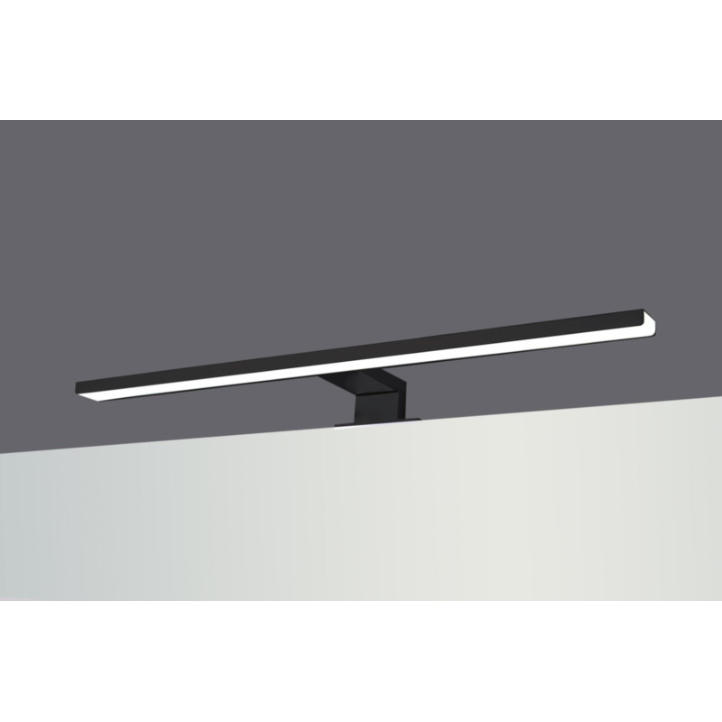 Applique LED de salle de bain Parma noire 7,5 W MP GLASS