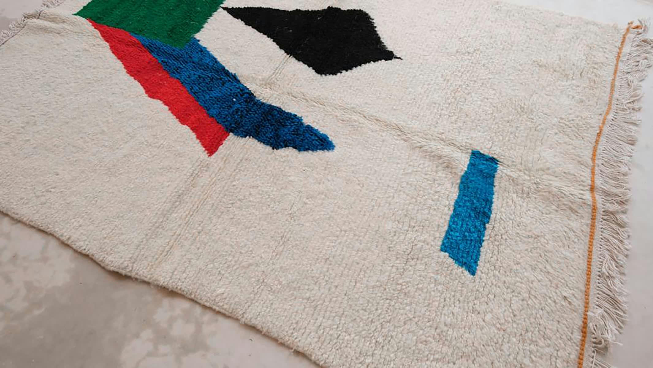 BERBERE - Tapis Berbere marocain pure laine 158x221