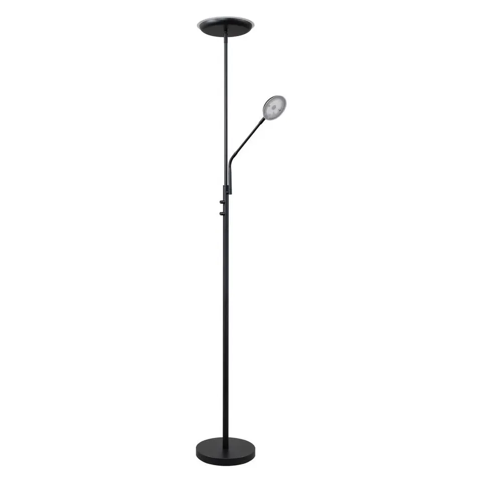 Vloerlamp Luca LED - zwart metaal/glas - 182x&Oslash;36 cm