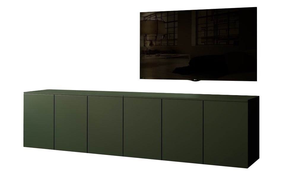Artego Design Neve Soft Pro 273 cm Zwevend Dressoir Groen