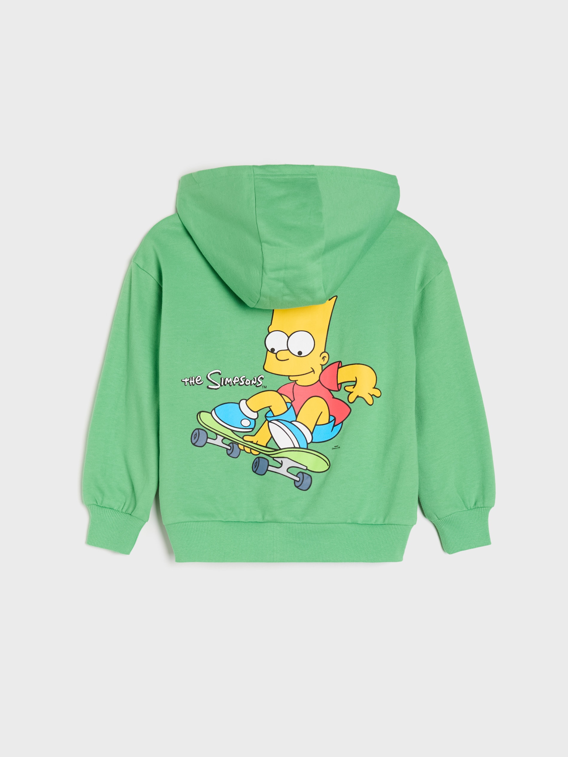Rozpinana bluza z kapturem z nadrukiem Bart The Simpsons