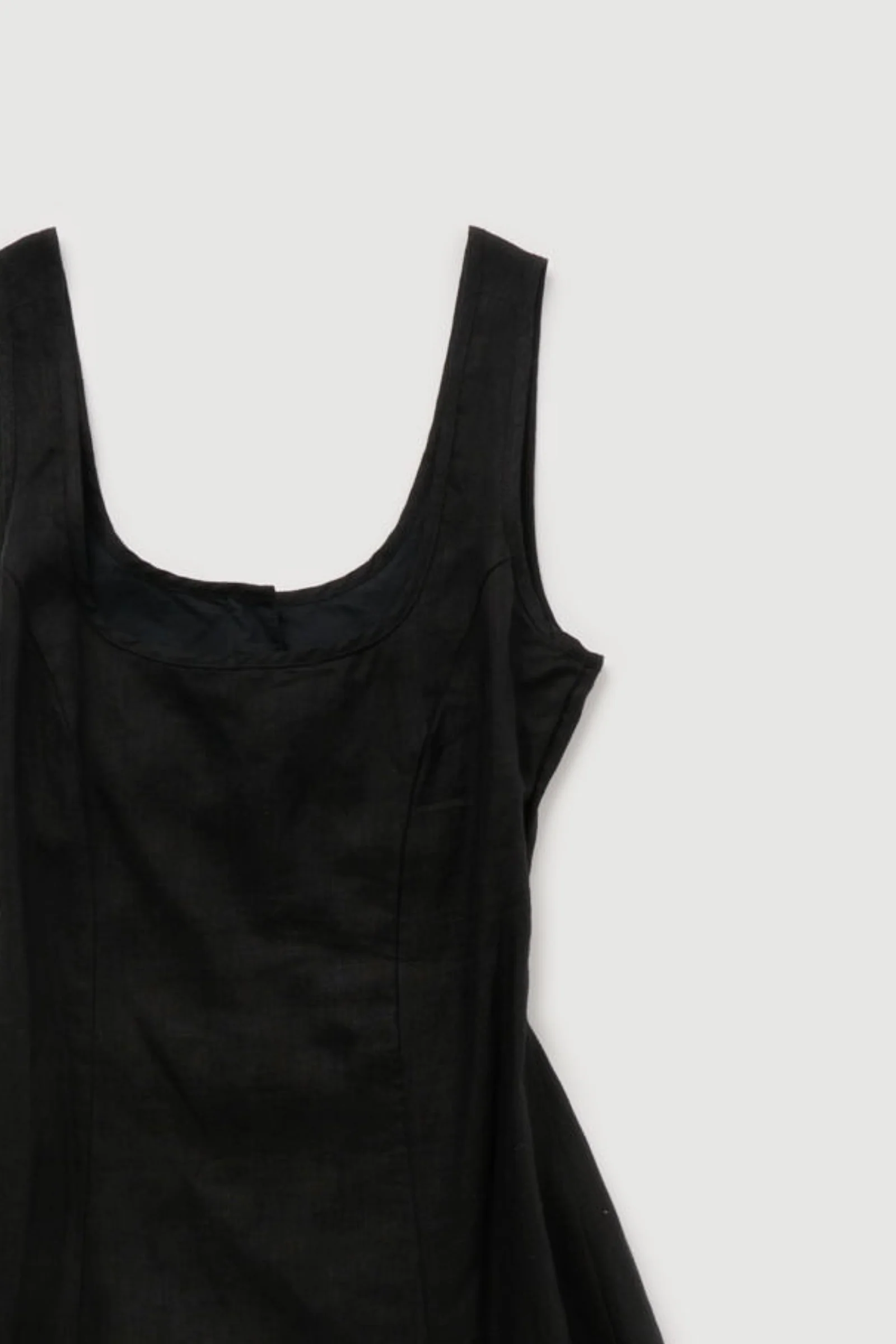 Re-Worn Womens Linen Textured Tank Dress