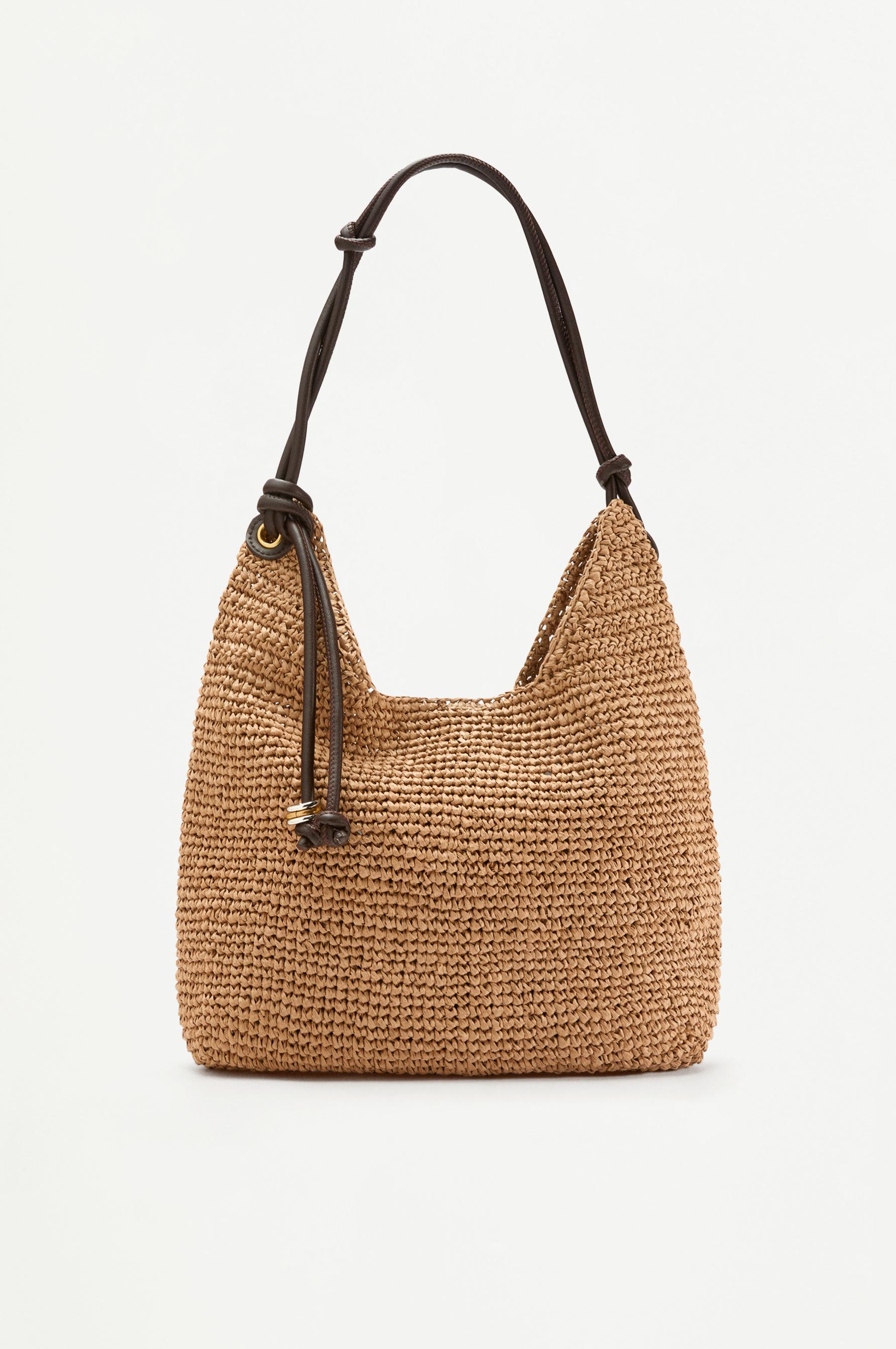Bolso shopper efecto natural nudos