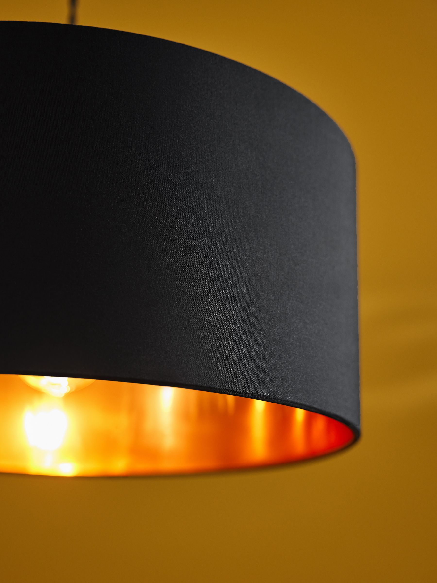 Oro Easy Fit Drum Shade in Black/Copper