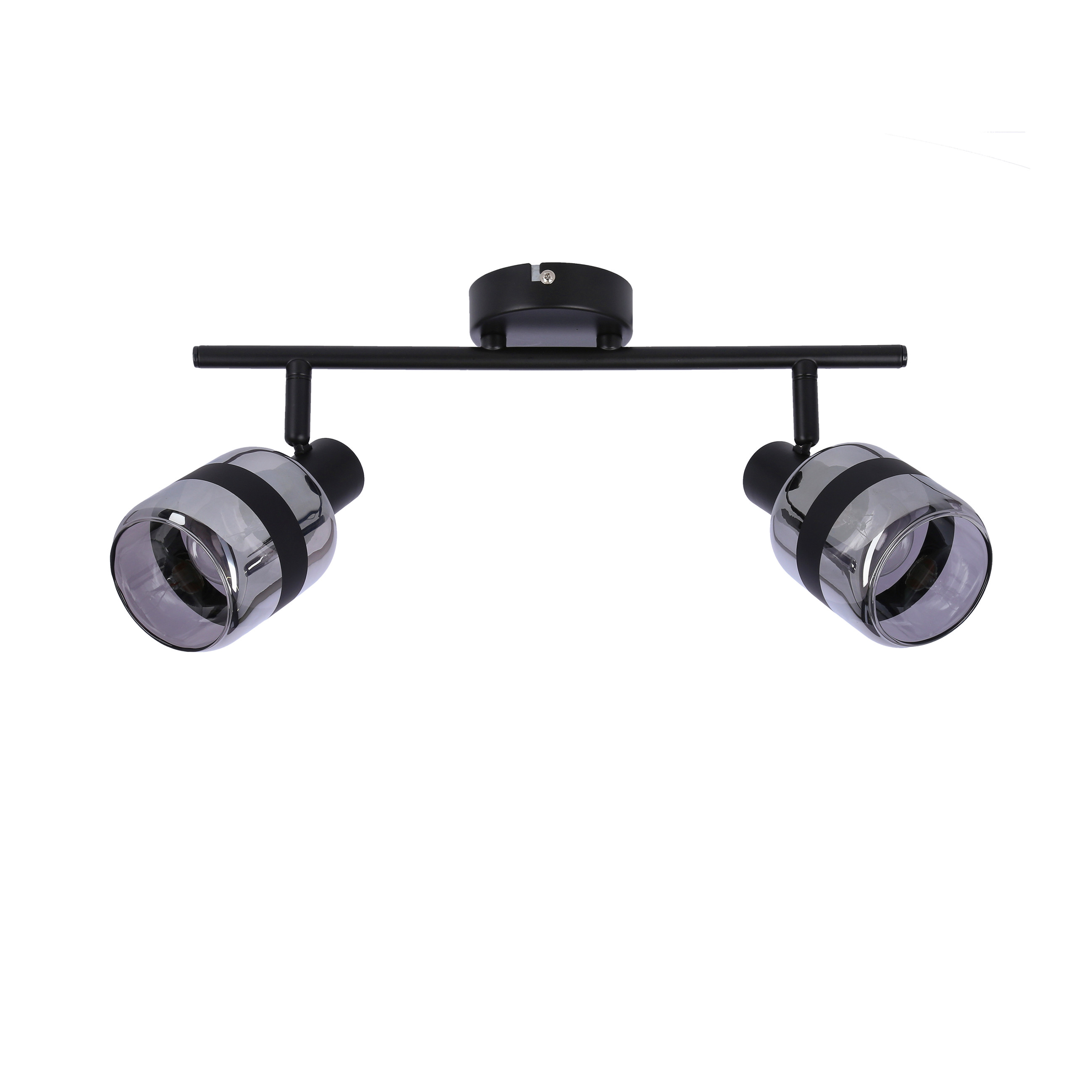 Lampa sufitowa Yuki dymione klosze czarno-grafitowa 2xE14x15W Candellux