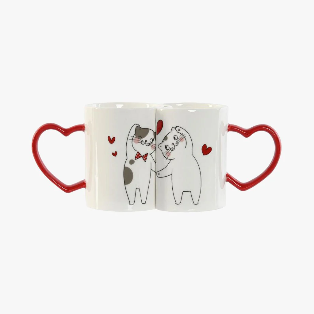 Conjunto 2 Canecas Gatos Love