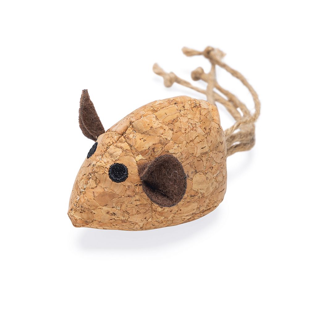 Beeztees Catnip Cat Toy Cork Mouse Reinie