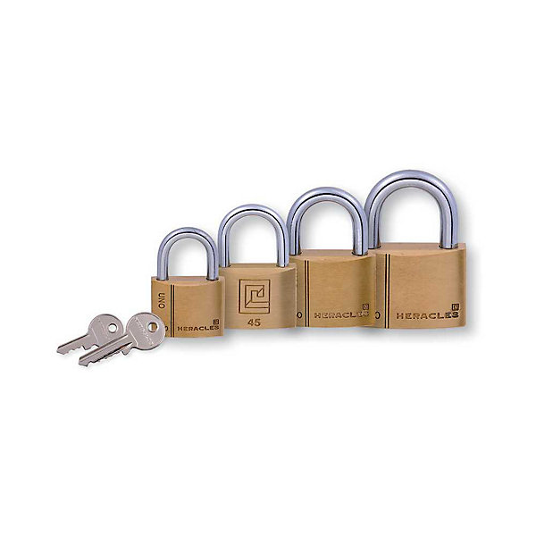 Cadenas HERACLES UNO 40 mm corps laiton anse U acier nickelé I-CAD40MV