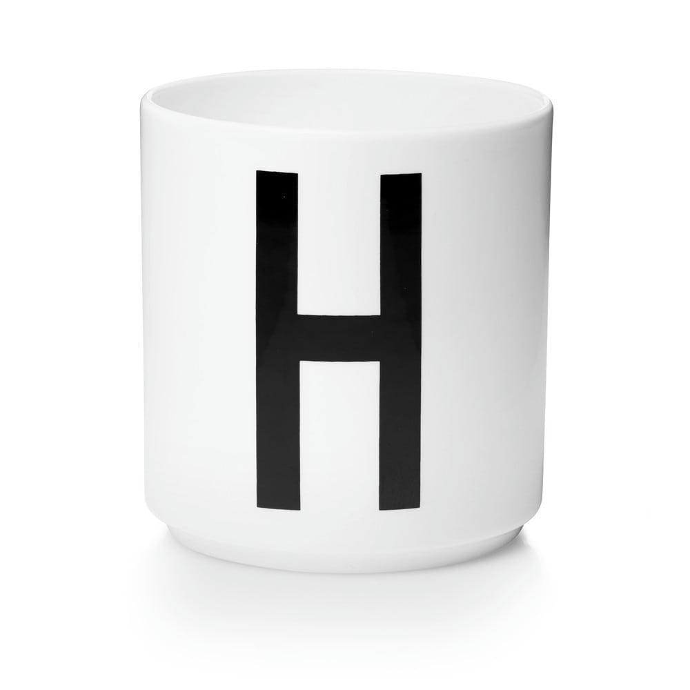- Tasse blanche design letters porcelaine blanc