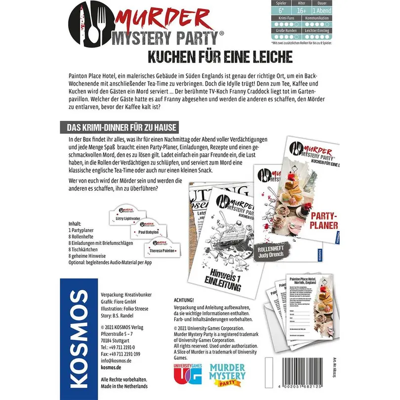 Brettspiel Murder Mystery