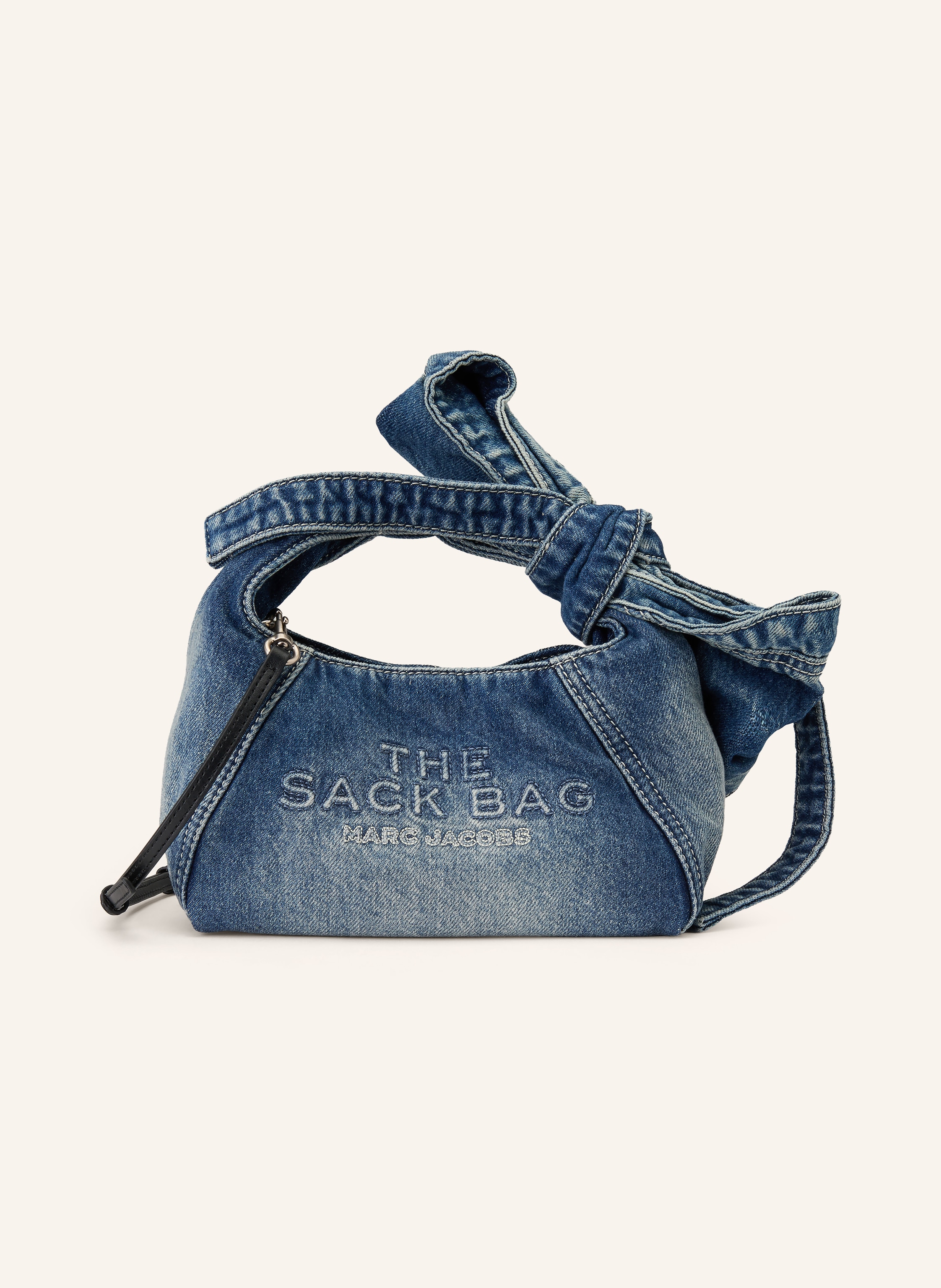 MARC JACOBS Handtasche THE BOW DENIM MINI SACK BAG mit Pouch