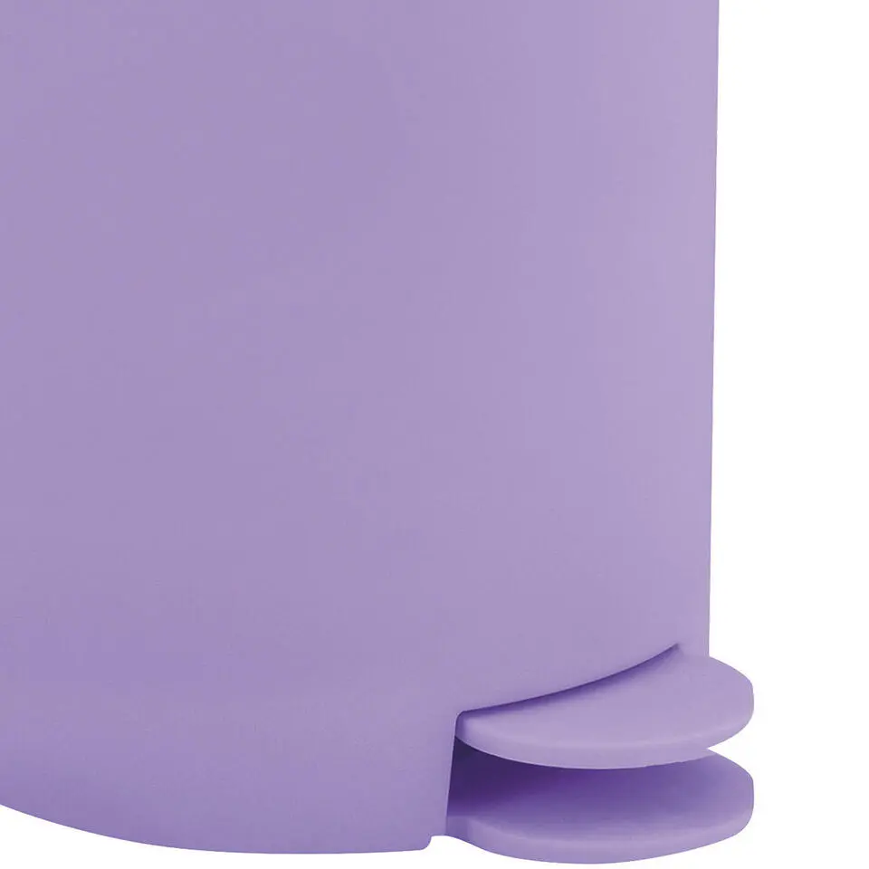 MSV kleine Pedaalemmer - kunststof - lila paars - 3L - 15 x 27 cm