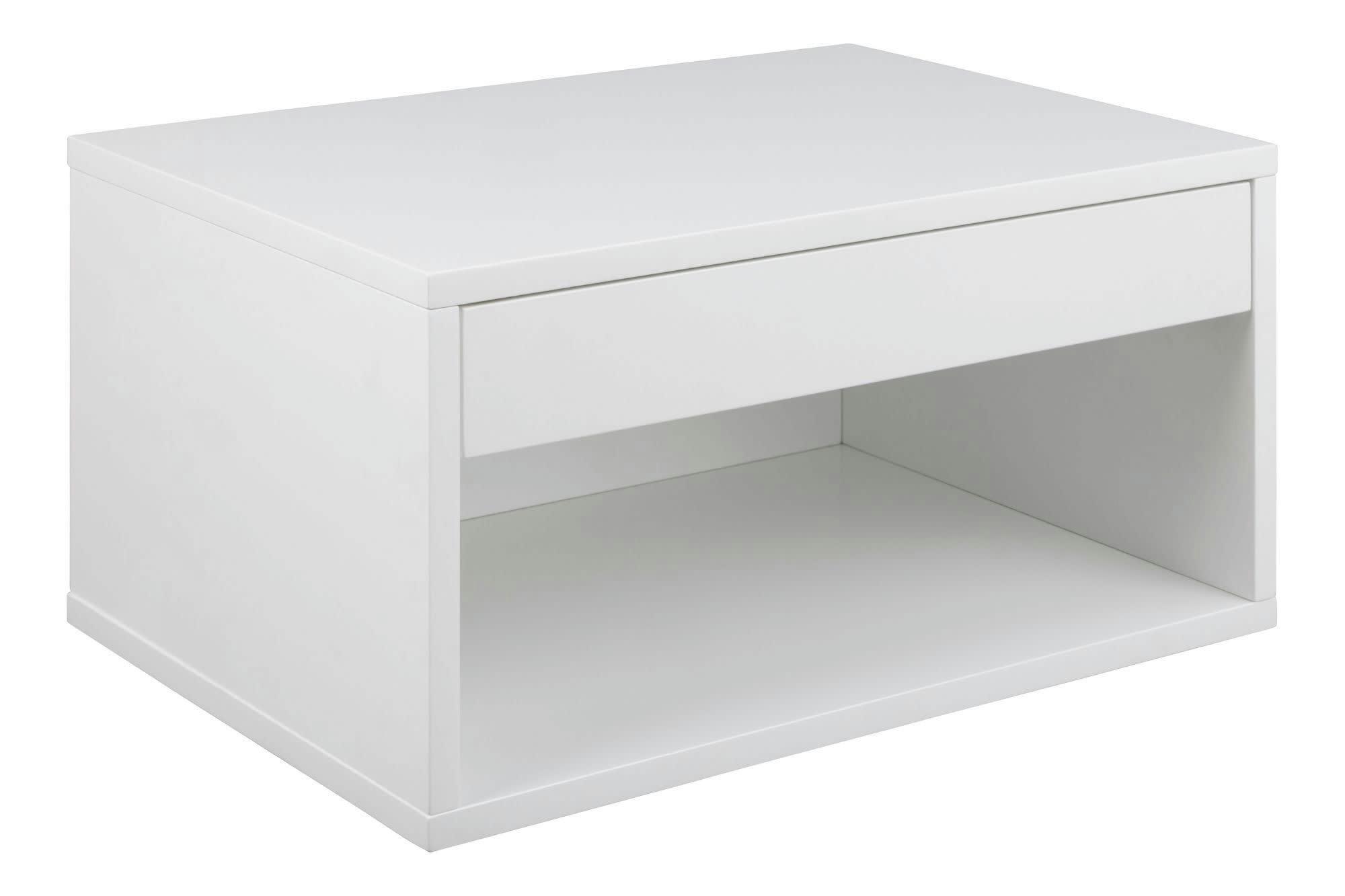 WALL - Chevet suspendu en métal 1 tiroir 1 niche